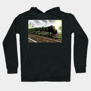 "Lord Nelson" Antique Steam Locomotive [Digital Drawing] Hoodie